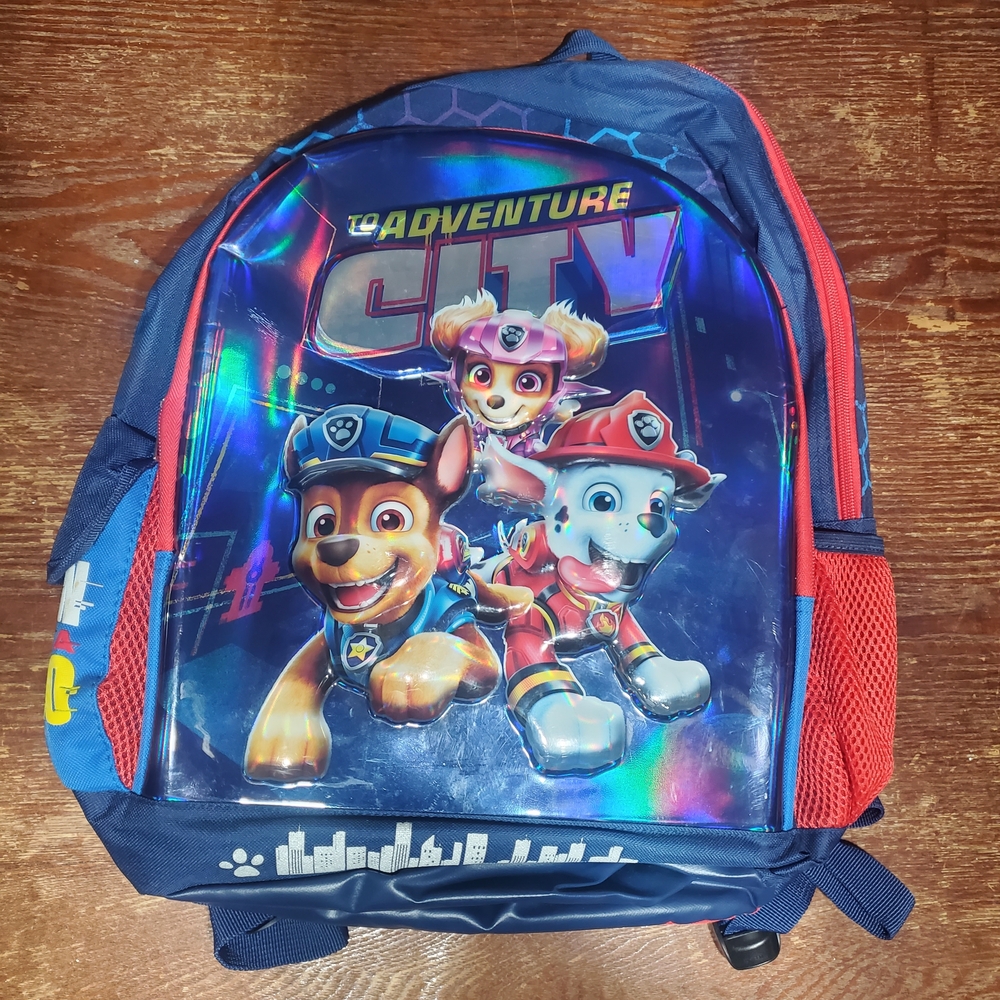 Paw Patrol Adventure City Kids Backpack - Blue and Red